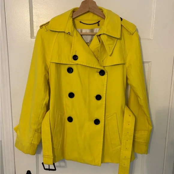 Coach yellow coat XS classic style - Picture 2 of 10